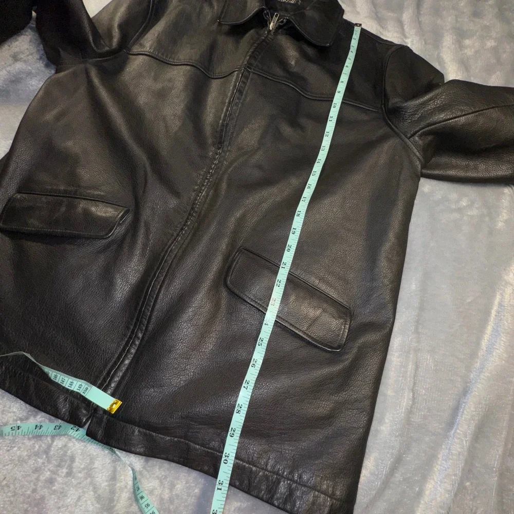 J. Crew Mens XL Pebbled Leather Jacket Brown Bomber Coat Flight Motorcycle Chore
